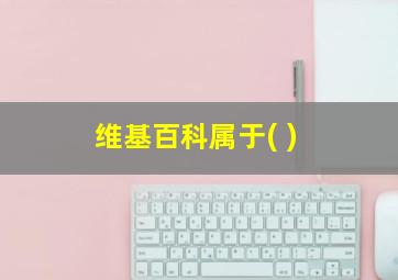 维基百科属于( )